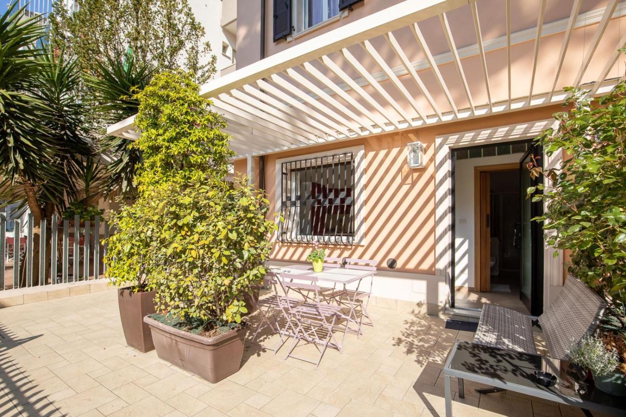 Bilocale Con Giardino A 200Mt Dal Mare - Homeunity Rimini Eksteriør bilde